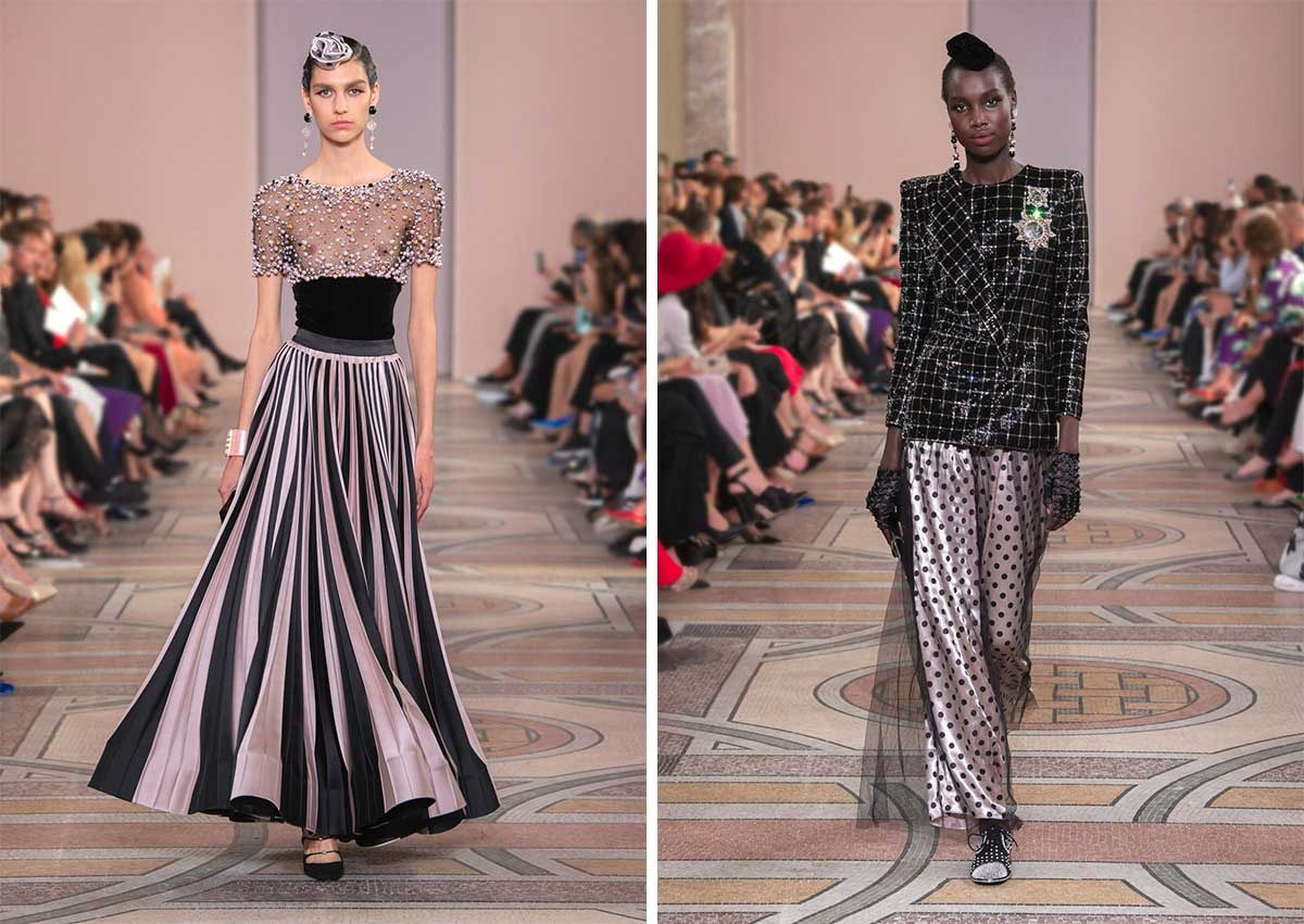 Armani reinterpreta el estilo “folk” durante la Semana de la Alta Costura de París Armani reinterpreta el estilo “folk” durante la Semana de la Alta Costura de París