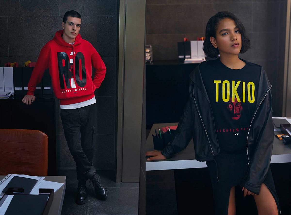 Diesel se alía con Netflix para lanzar una colección de La Casa de Papel Diesel se alía con Netflix para lanzar una colección de La Casa de Papel