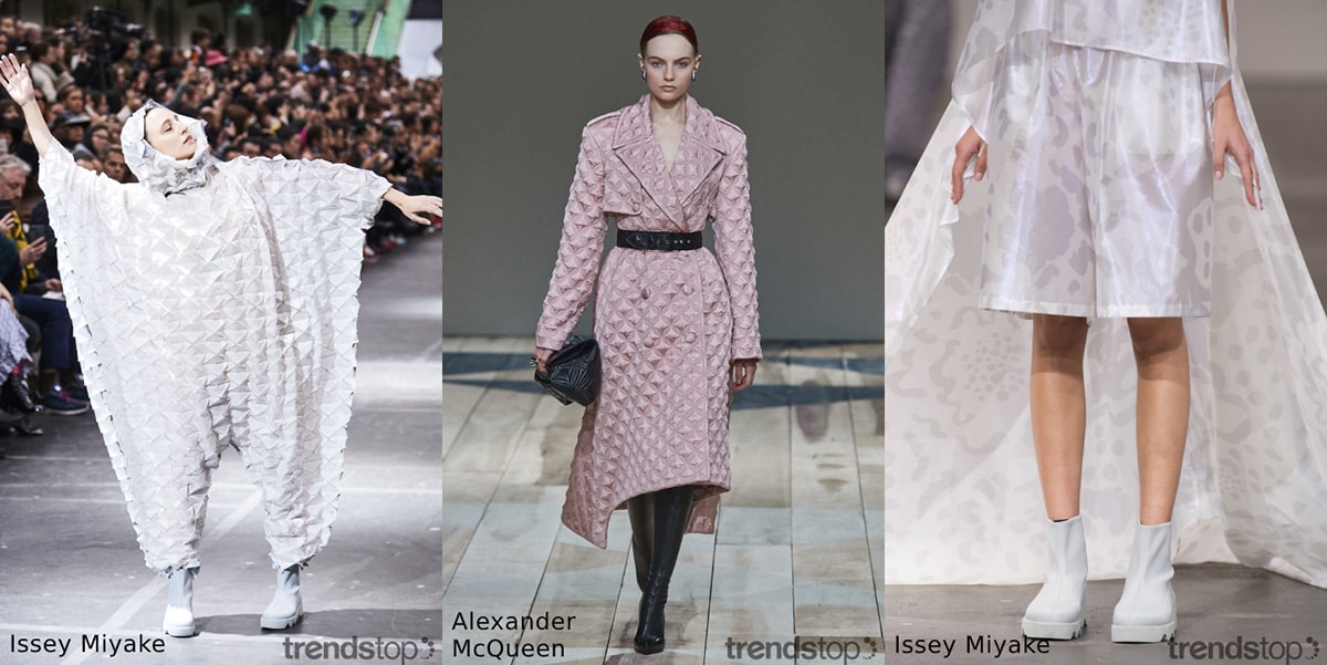 Tendencias de materiales vistas en las pasarelas para la temporada AW20 / 21 Tendencias de materiales vistas en las pasarelas para la temporada AW20 / 21