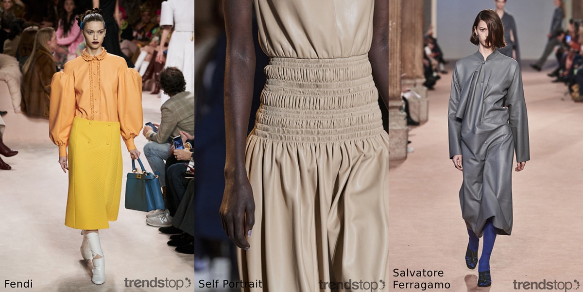 Tendencias de materiales vistas en las pasarelas para la temporada AW20 / 21 Tendencias de materiales vistas en las pasarelas para la temporada AW20 / 21